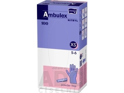 Ambulex NITRYL Vyšetrovacie a ochranné rukavice - 1x100 ks