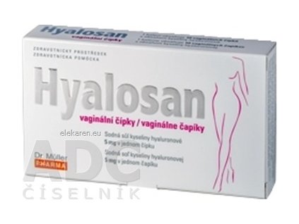 Dr. Müller HYALOSAN vaginálne čapíky - 1x10 ks