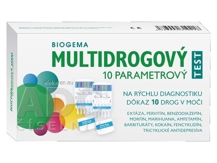 BIOGEMA MULTIDROGOVÝ TEST 10 PARAMETROVÝ - 1x2 ks