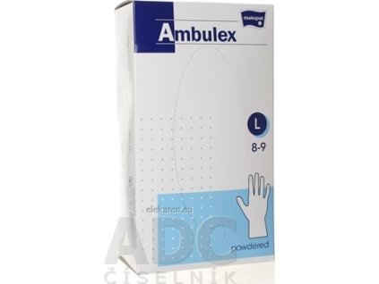 RUKAVICE AMBULEX NES.LAT.PUD.L 100K