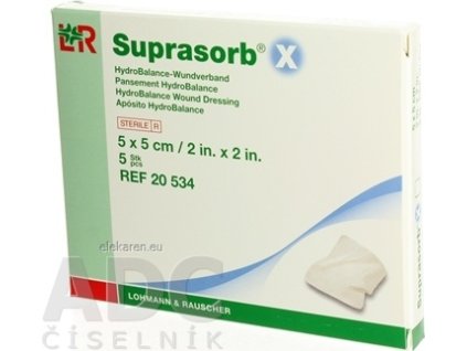 Suprasorb X Krytie na rany - 1x5 ks