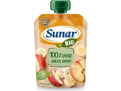 Sunar BIO Kapsička Jablko, banán - 1x100 g