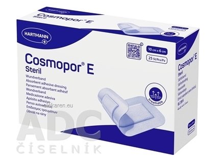 COSMOPOR E STERIL 10X6CM 25KS