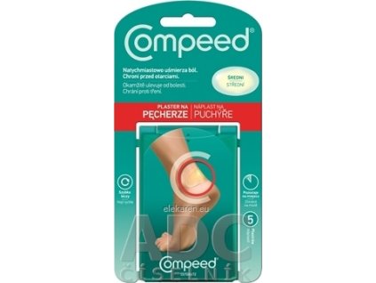 Compeed NÁPLASŤ na pľuzgiere na nohách - 1x5 ks
