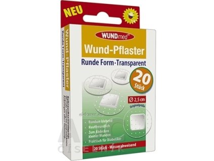 WUNDmed Kruhová náplasť Transparentná - 1x20 ks