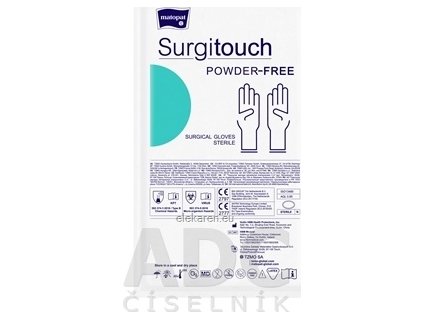 Surgitouch RUKAVICE - veľ. 6,5; chirurgické, sterilné, nepudrované, latexové 1x1 pár