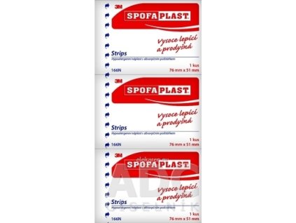 3M SPOFAPLAST č.166N Náplasť strips - 1x3 ks