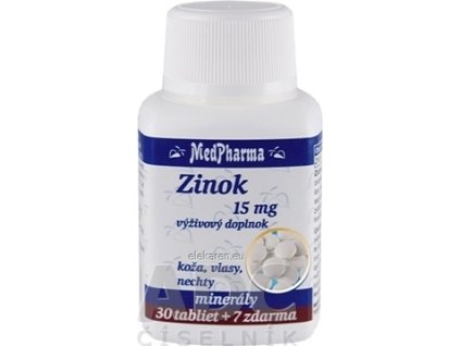 MedPharma ZINOK 15 mg - tbl 30+7 zadarmo (37 ks)