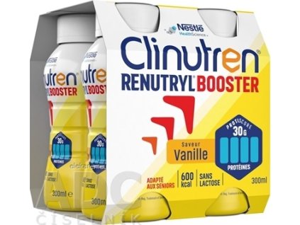 Clinutren RENUTRYL BOOSTER - sol, vanilková príchuť 4x300 ml (1200 ml)