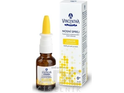 VINCENTKA NOSOVÝ SPREJ JUNIOR hypotonický - 1x25 ml