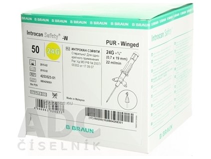 B.BRAUN INTROCAN I.V. KANYLA G24 - 1x50 ks