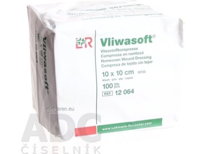VLIWASOFT KOMPRESY NESTERILNÉ 10x10 cm - 1x100 ks