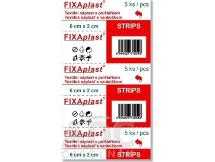 FIXAplast STRIPS náplasť - 1x5 ks