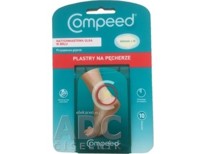 Compeed NÁPLASŤ na pľuzgiere na nohách - 1x10 ks