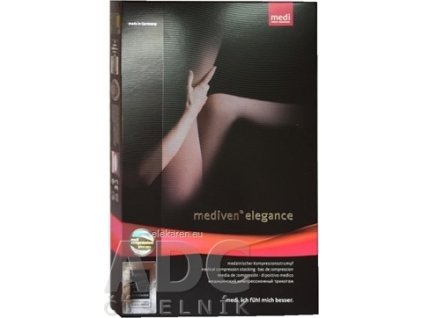 mediven elegance stehenné pančuchy - veľkosť 3, (II.KT), normálne, bez špice, s krajkou, karamel, 1x1 pár