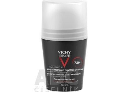VICHY HOMME DEO ROLL-ON INT.PROTI NADM.POTENIU 72H - 1x50 ml