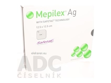 Mepilex Ag 12,5x12,5 cm - 1x5 ks