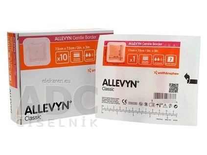 ALLEVYN Gentle Border Krytie na rany - 1x10 ks