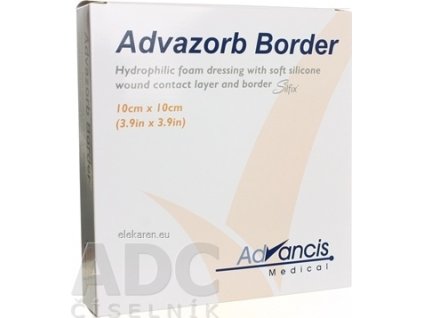 EPISIL/ADVAZORB BORDER/ 10X10CM 10K