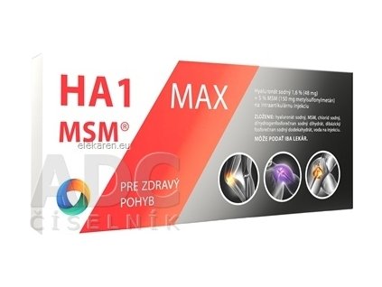 HA1 MSM MAX náhrada synoviálnej tekutiny - 1x3 ml
