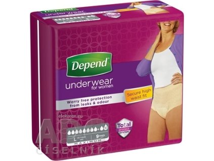 DEPEND MAXIMUM L pre ženy - 1x9 ks