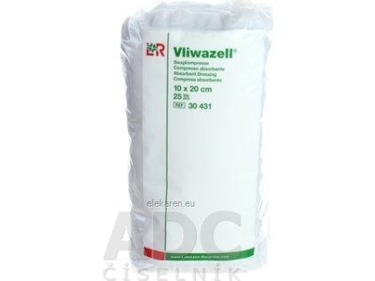 VLIWAZELL KOMPRESY SAVÉ NESTERILNÉ 10x20cm - 1x25 ks