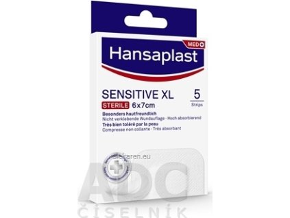 Hansaplast SENSITIVE XL Sterile - 1x5 ks