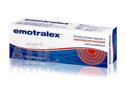 Emotralex rektálna masť - 1x25 g