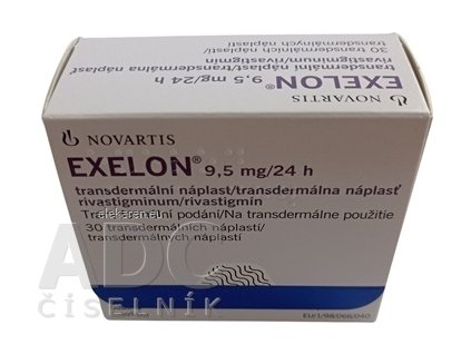 Exelon 9,5 mg/24 h transdermálna náplasť - 1x30 ks
