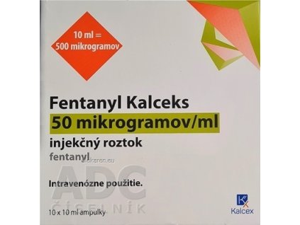 Fentanyl Kalceks 50 mikrogramov/ml - 10x10 ml