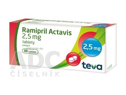Ramipril Actavis 2,5 mg - 1x30 ks