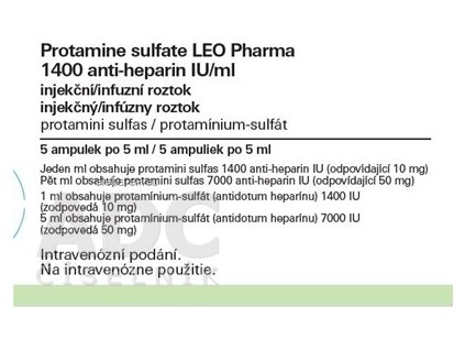 Protamine sulfate LEO Pharma - 5x5 ml