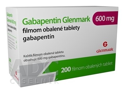 Gabapentin Glenmark 600 mg - 1x200 ks