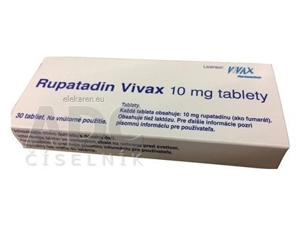Rupatadin Vivax 10 mg tablety - 1x30 ks