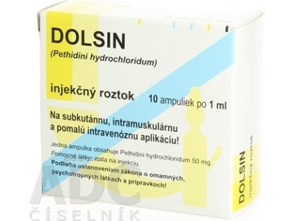 DOLSIN - sol inj (amp.skl.) 10x1 ml (10 ml)