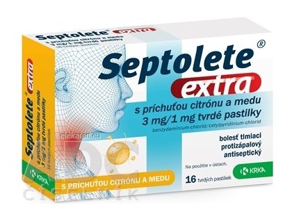 Septolete extra citrón a med - 1x16 ks