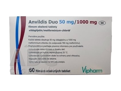 Anvildis Duo 50 mg/1000 mg - 1x60 ks
