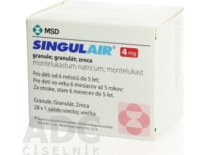 SINGULAIR 4 mg - gra por 1x28 vrecúšok