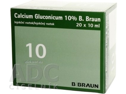 B.BRAUN CALCIUM GLUCONICUM 10 % - 20x10 ml