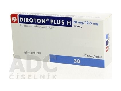 Diroton plus H 20 mg/12,5 mg tablety - 1x30 ks