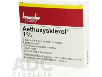 AETHOXYSKLEROL 1 % - sol inj (amp.skl.) 5x2 ml (10 ml)
