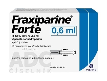 Fraxiparine Forte 11 400 IU (anti-Xa)/0,6 ml - 6 ml