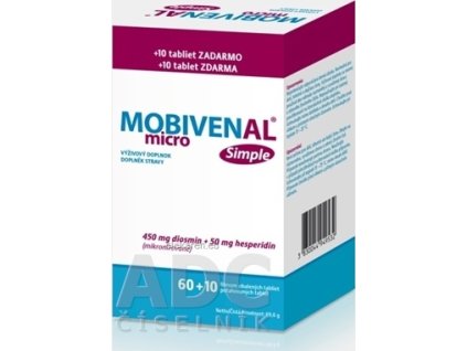 MOBIVENAL micro Simple - tbl flm 60+10 zadarmo (70 ks)