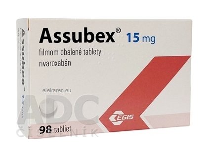 ASSUBEX 15 MG TBL FLM 98