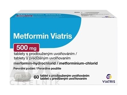 Metformin Viatris 500 mg - 1x60 ks
