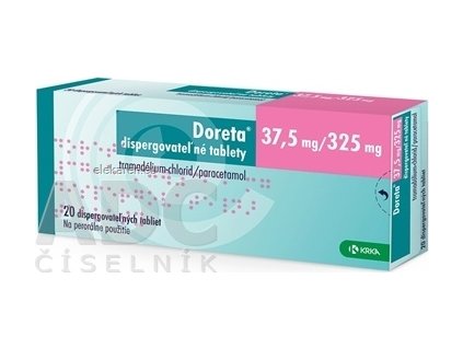 Doreta 37,5 mg/325 mg dispergovateľné tablety - 1x20 ks
