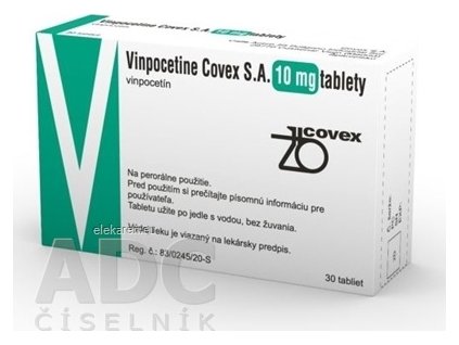 Vinpocetine Covex S.A. 10 mg - 1x30 ks