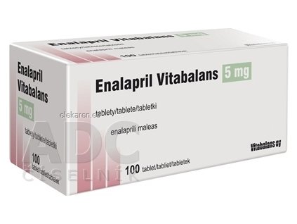 Enalapril Vitabalans 5 mg tablety - 1x100 ks