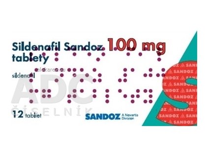 Sildenafil Sandoz 100 mg - 1x12 ks