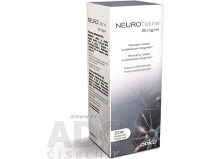 NEUROTIDINE SOL POR 250ML  50MG/1ML